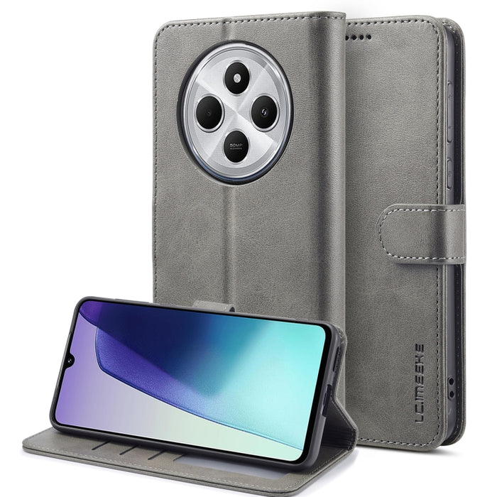 LC.IMEEKE Funda para teléfono de piel con textura de becerro, For Redmi Note 15 Pro+ 5G Global 163.3mm, For Redmi Note 15 4G / 5G Global 164mm, For Redmi Note 15 Pro 4G Global 163.2mm, For Redmi Note 15 Pro 5G Global 163.6mm, For Redmi Note 14 4G 164.8...