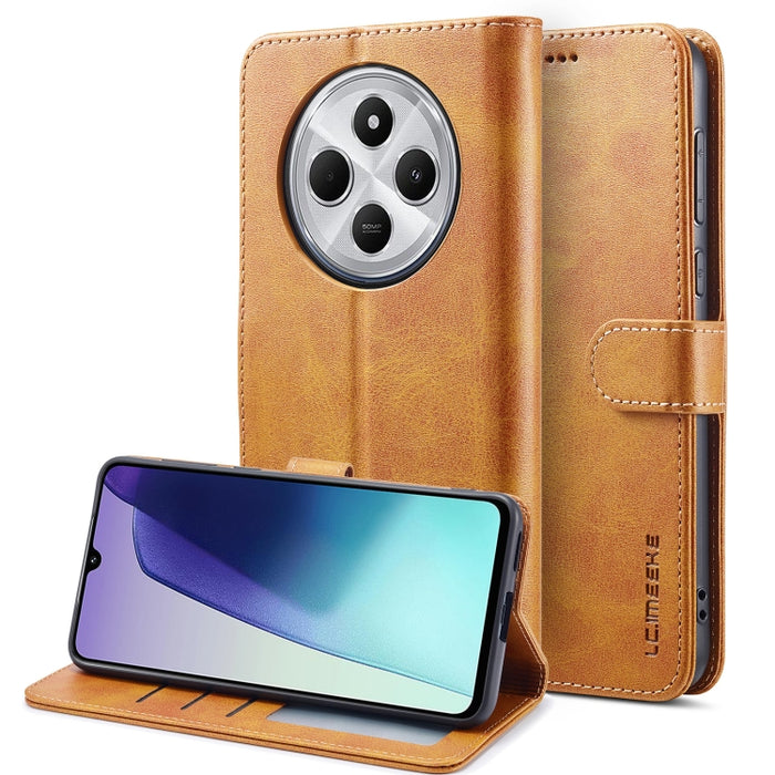 LC.IMEEKE Funda para teléfono de piel con textura de becerro, For Redmi Note 15 Pro+ 5G Global 163.3mm, For Redmi Note 15 4G / 5G Global 164mm, For Redmi Note 15 Pro 4G Global 163.2mm, For Redmi Note 15 Pro 5G Global 163.6mm, For Redmi Note 14 4G 164.8...