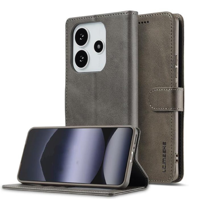 LC.IMEEKE Funda para teléfono de piel con textura de becerro, For Redmi Note 15 Pro+ 5G Global 163.3mm, For Redmi Note 15 4G / 5G Global 164mm, For Redmi Note 15 Pro 4G Global 163.2mm, For Redmi Note 15 Pro 5G Global 163.6mm, For Redmi Note 14 4G 164.8...