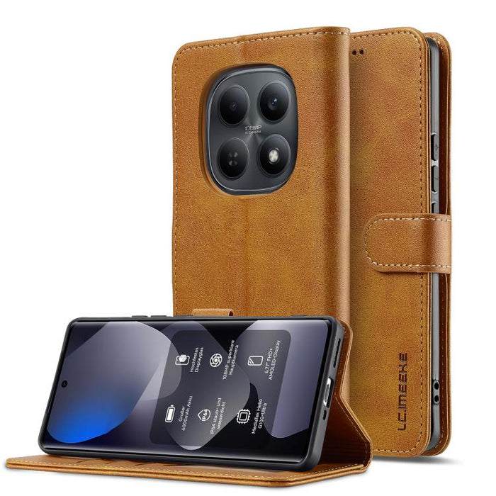 LC.IMEEKE Funda para teléfono de piel con textura de becerro, For Redmi Note 15 Pro+ 5G Global 163.3mm, For Redmi Note 15 4G / 5G Global 164mm, For Redmi Note 15 Pro 4G Global 163.2mm, For Redmi Note 15 Pro 5G Global 163.6mm, For Redmi Note 14 4G 164.8...