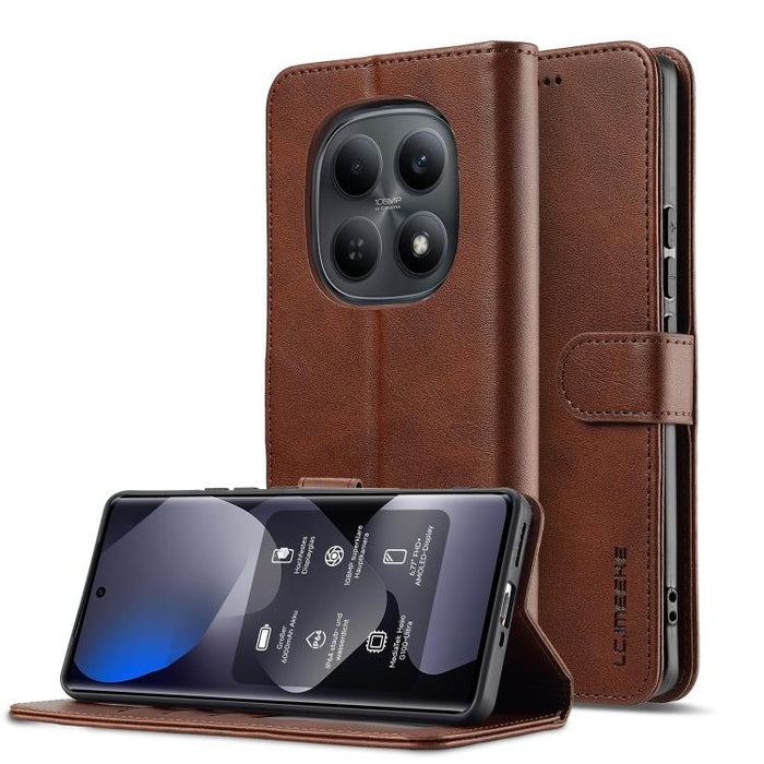 LC.IMEEKE Funda para teléfono de piel con textura de becerro, For Redmi Note 15 Pro+ 5G Global 163.3mm, For Redmi Note 15 4G / 5G Global 164mm, For Redmi Note 15 Pro 4G Global 163.2mm, For Redmi Note 15 Pro 5G Global 163.6mm, For Redmi Note 14 4G 164.8...