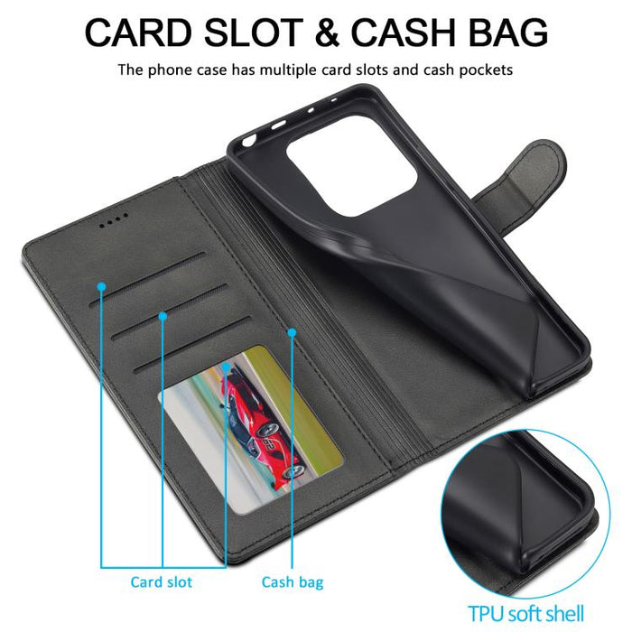 LC.IMEEKE Funda para teléfono de piel con textura de becerro, For Redmi Note 15 Pro+ 5G Global 163.3mm, For Redmi Note 15 4G / 5G Global 164mm, For Redmi Note 15 Pro 4G Global 163.2mm, For Redmi Note 15 Pro 5G Global 163.6mm, For Redmi Note 14 4G 164.8...