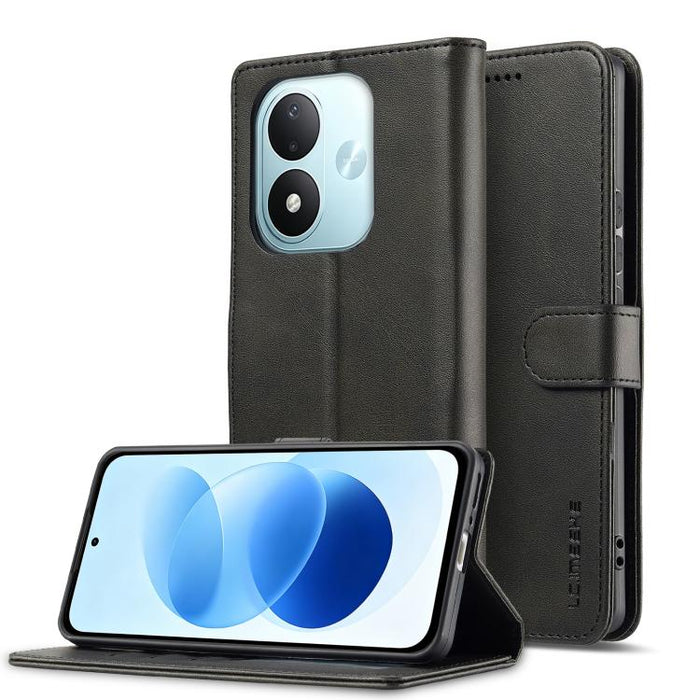 LC.IMEEKE Funda para teléfono de piel con textura de becerro, For Redmi Note 15 Pro+ 5G Global 163.3mm, For Redmi Note 15 4G / 5G Global 164mm, For Redmi Note 15 Pro 4G Global 163.2mm, For Redmi Note 15 Pro 5G Global 163.6mm, For Redmi Note 14 4G 164.8...