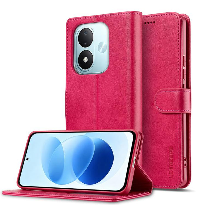 LC.IMEEKE Funda para teléfono de piel con textura de becerro, For Redmi Note 15 Pro+ 5G Global 163.3mm, For Redmi Note 15 4G / 5G Global 164mm, For Redmi Note 15 Pro 4G Global 163.2mm, For Redmi Note 15 Pro 5G Global 163.6mm, For Redmi Note 14 4G 164.8...