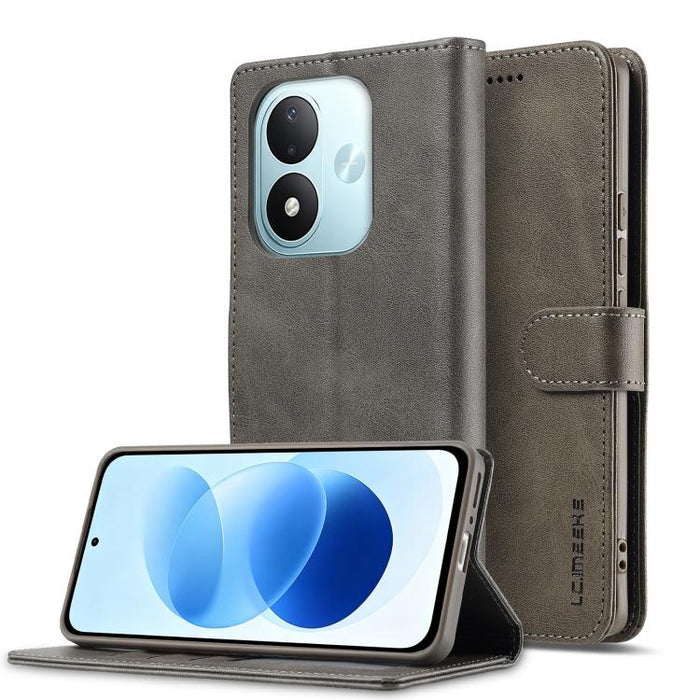 LC.IMEEKE Funda para teléfono de piel con textura de becerro, For Redmi Note 15 Pro+ 5G Global 163.3mm, For Redmi Note 15 4G / 5G Global 164mm, For Redmi Note 15 Pro 4G Global 163.2mm, For Redmi Note 15 Pro 5G Global 163.6mm, For Redmi Note 14 4G 164.8...