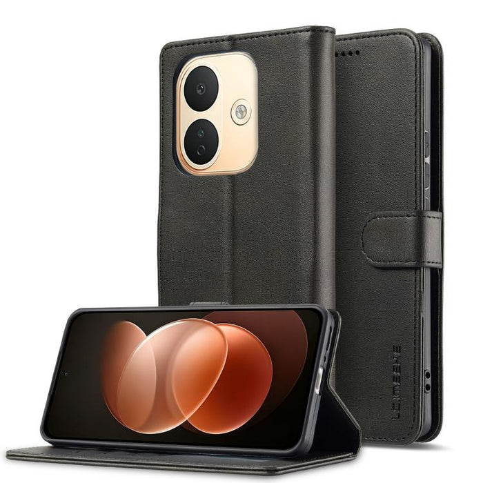 LC.IMEEKE Funda para teléfono de piel con textura de becerro, For Redmi Note 15 Pro+ 5G Global 163.3mm, For Redmi Note 15 4G / 5G Global 164mm, For Redmi Note 15 Pro 4G Global 163.2mm, For Redmi Note 15 Pro 5G Global 163.6mm, For Redmi Note 14 4G 164.8...