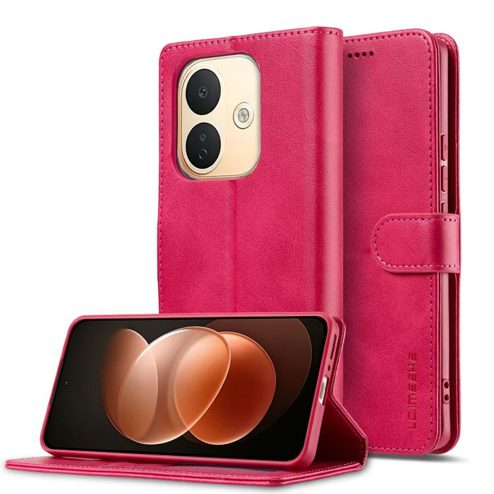 LC.IMEEKE Funda para teléfono de piel con textura de becerro, For Redmi Note 15 Pro+ 5G Global 163.3mm, For Redmi Note 15 4G / 5G Global 164mm, For Redmi Note 15 Pro 4G Global 163.2mm, For Redmi Note 15 Pro 5G Global 163.6mm, For Redmi Note 14 4G 164.8...