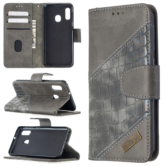 Funda de cuero PU con tapa horizontal y textura de cocodrilo a juego con billetera, soporte y ranuras para tarjetas, For Xiaomi Mi CC9 Pro, For Huawei P40 Lite, For Samsung Galaxy A20e, For Samsung Galaxy A81, For Samsung Galaxy S20+