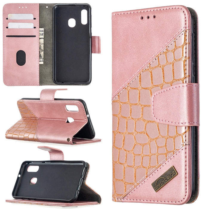 Funda de cuero PU con tapa horizontal y textura de cocodrilo a juego con billetera, soporte y ranuras para tarjetas, For Xiaomi Mi CC9 Pro, For Huawei P40 Lite, For Samsung Galaxy A20e, For Samsung Galaxy A81, For Samsung Galaxy S20+