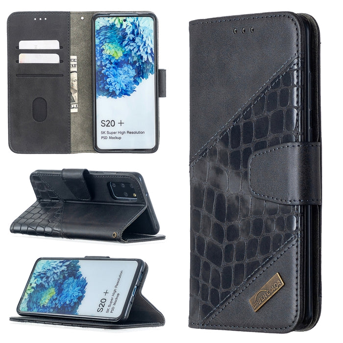 Funda de cuero PU con tapa horizontal y textura de cocodrilo a juego con billetera, soporte y ranuras para tarjetas, For Xiaomi Mi CC9 Pro, For Huawei P40 Lite, For Samsung Galaxy A20e, For Samsung Galaxy A81, For Samsung Galaxy S20+