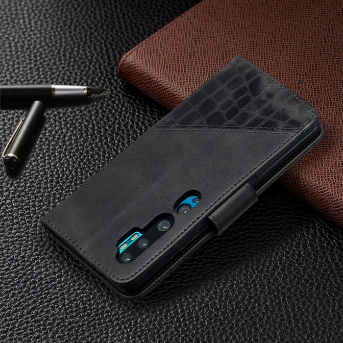 Funda de cuero PU con tapa horizontal y textura de cocodrilo a juego con billetera, soporte y ranuras para tarjetas, For Xiaomi Mi CC9 Pro, For Huawei P40 Lite, For Samsung Galaxy A20e, For Samsung Galaxy A81, For Samsung Galaxy S20+