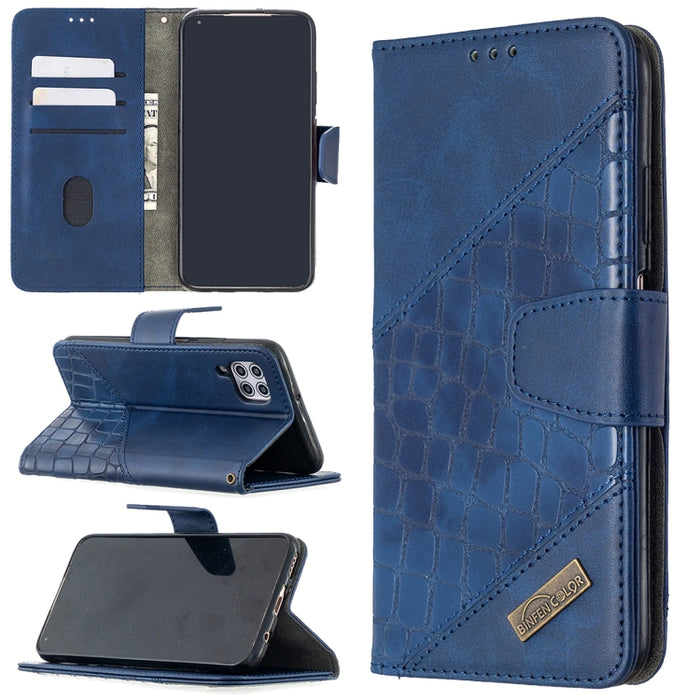 Funda de cuero PU con tapa horizontal y textura de cocodrilo a juego con billetera, soporte y ranuras para tarjetas, For Xiaomi Mi CC9 Pro, For Huawei P40 Lite, For Samsung Galaxy A20e, For Samsung Galaxy A81, For Samsung Galaxy S20+