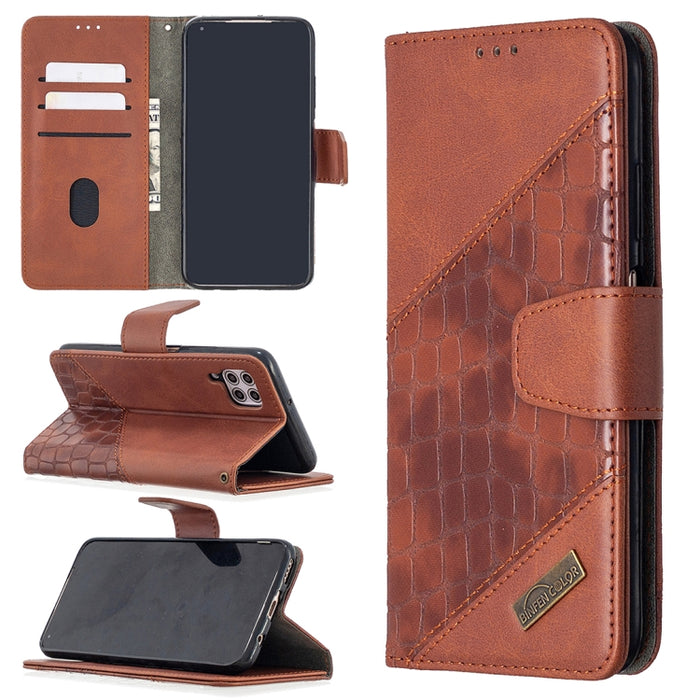 Funda de cuero PU con tapa horizontal y textura de cocodrilo a juego con billetera, soporte y ranuras para tarjetas, For Xiaomi Mi CC9 Pro, For Huawei P40 Lite, For Samsung Galaxy A20e, For Samsung Galaxy A81, For Samsung Galaxy S20+