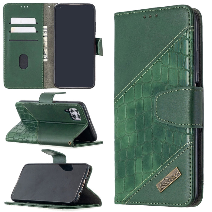 Funda de cuero PU con tapa horizontal y textura de cocodrilo a juego con billetera, soporte y ranuras para tarjetas, For Xiaomi Mi CC9 Pro, For Huawei P40 Lite, For Samsung Galaxy A20e, For Samsung Galaxy A81, For Samsung Galaxy S20+