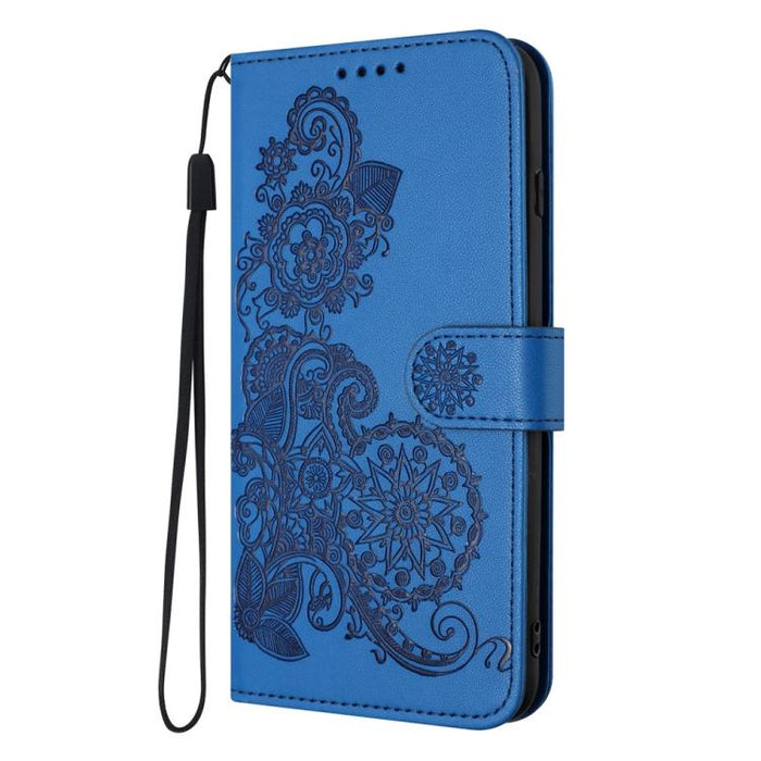 Funda de cuero con tapa para teléfono con relieve de flor de datura, For Redmi Note 14 Pro 4G, For Redmi Note 14 4G 163.25mm, For Redmi Note 14 5G, For Redmi Note 14 Pro+ 5G, For Redmi Note 14 Pro 5G, For Redmi 13 4G, For Redmi Turbo 3 / Poco F6       ...