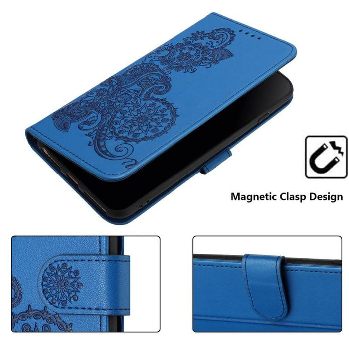 Funda de cuero con tapa para teléfono con relieve de flor de datura, For Redmi A7 Pro 171mm / Poco C85x 5G, For Redmi Turbo 5 Max / Poco X8 Pro Max, For Redmi Turbo 5 5G / Poco X8 Pro 5G, For Redmi Note 15 4G / 5G 164mm / Poco M8 5G                    ...