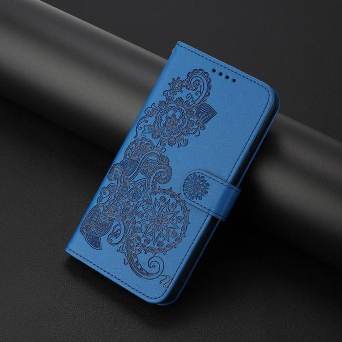 Funda de cuero con tapa para teléfono con relieve de flor de datura, For Redmi A7 Pro 171mm / Poco C85x 5G, For Redmi Turbo 5 Max / Poco X8 Pro Max, For Redmi Turbo 5 5G / Poco X8 Pro 5G, For Redmi Note 15 4G / 5G 164mm / Poco M8 5G                    ...