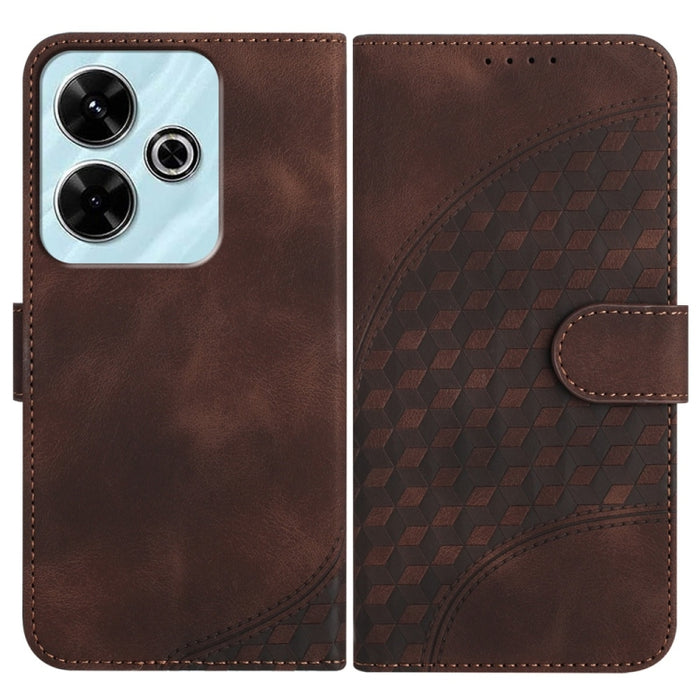 YX0060 Funda de cuero para teléfono con diseño de cabeza de elefante en relieve y cordón, For Redmi Note 14 4G 164.84mm, For Redmi Turbo 4 / Poco X7 Pro, For Redmi Note 14 Pro 4G, For Redmi Note 14 4G 163.25mm, For Redmi Note 14 5G                     ...