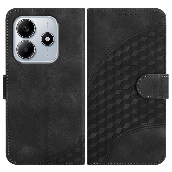YX0060 Funda de cuero para teléfono con diseño de cabeza de elefante en relieve y cordón, For Redmi Note 14 4G 164.84mm, For Redmi Turbo 4 / Poco X7 Pro, For Redmi Note 14 Pro 4G, For Redmi Note 14 4G 163.25mm, For Redmi Note 14 5G                     ...