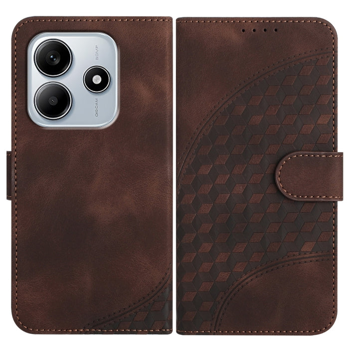 YX0060 Funda de cuero para teléfono con diseño de cabeza de elefante en relieve y cordón, For Redmi Note 14 4G 164.84mm, For Redmi Turbo 4 / Poco X7 Pro, For Redmi Note 14 Pro 4G, For Redmi Note 14 4G 163.25mm, For Redmi Note 14 5G                     ...