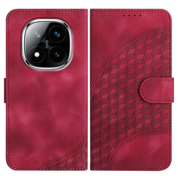 YX0060 Funda de cuero para teléfono con diseño de cabeza de elefante en relieve y cordón, For Redmi Note 14 4G 164.84mm, For Redmi Turbo 4 / Poco X7 Pro, For Redmi Note 14 Pro 4G, For Redmi Note 14 4G 163.25mm, For Redmi Note 14 5G                     ...