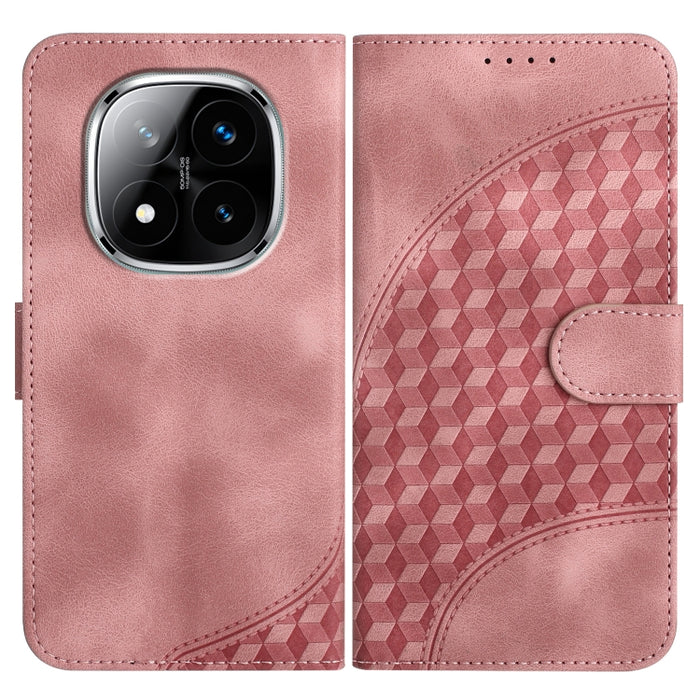 YX0060 Funda de cuero para teléfono con diseño de cabeza de elefante en relieve y cordón, For Redmi Note 14 4G 164.84mm, For Redmi Turbo 4 / Poco X7 Pro, For Redmi Note 14 Pro 4G, For Redmi Note 14 4G 163.25mm, For Redmi Note 14 5G                     ...