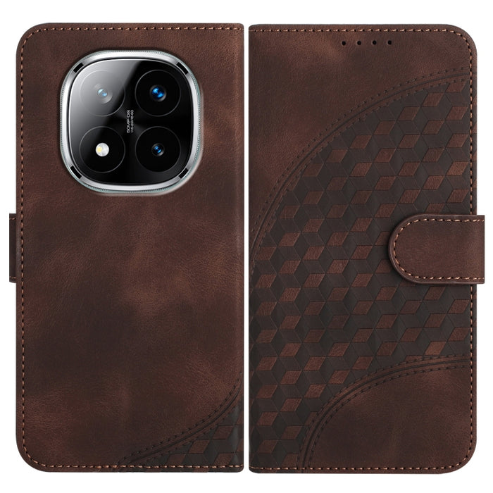 YX0060 Funda de cuero para teléfono con diseño de cabeza de elefante en relieve y cordón, For Redmi Note 14 4G 164.84mm, For Redmi Turbo 4 / Poco X7 Pro, For Redmi Note 14 Pro 4G, For Redmi Note 14 4G 163.25mm, For Redmi Note 14 5G                     ...