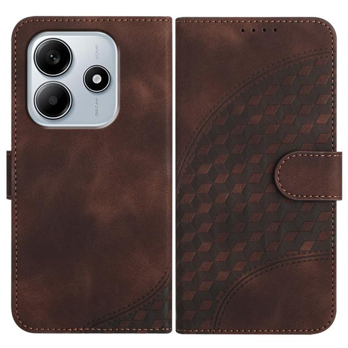 YX0060 Funda de cuero para teléfono con diseño de cabeza de elefante en relieve y cordón, For Redmi Note 14 4G 164.84mm, For Redmi Turbo 4 / Poco X7 Pro, For Redmi Note 14 Pro 4G, For Redmi Note 14 4G 163.25mm, For Redmi Note 14 5G                     ...