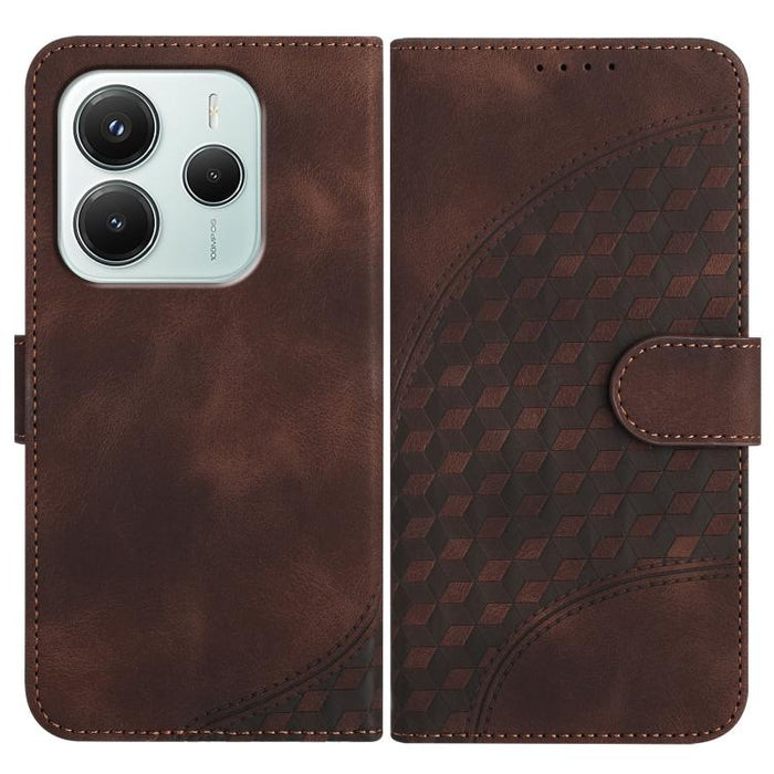 YX0060 Funda de cuero para teléfono con diseño de cabeza de elefante en relieve y cordón, For Redmi Note 14 4G 164.84mm, For Redmi Turbo 4 / Poco X7 Pro, For Redmi Note 14 Pro 4G, For Redmi Note 14 4G 163.25mm, For Redmi Note 14 5G                     ...