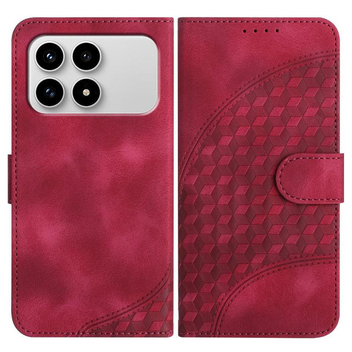 YX0060 Funda de cuero para teléfono con diseño de cabeza de elefante en relieve y cordón, For Redmi A7 Pro 171mm / Poco C85x 5G, For Redmi Turbo 5 Max / Poco X8 Pro Max, For Redmi Turbo 5 5G / Poco X8 Pro 5G, For Redmi Note 15 4G / 5G 164mm / Poco M8 5...