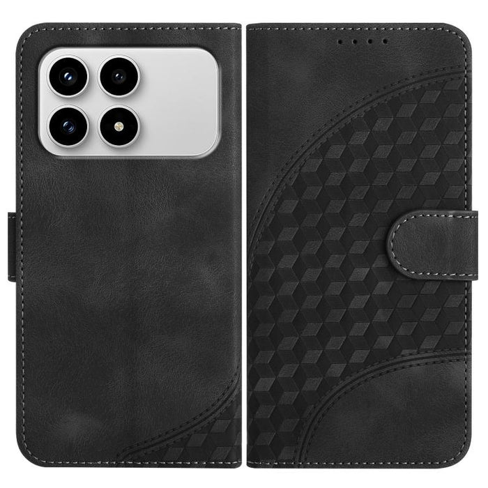 YX0060 Funda de cuero para teléfono con diseño de cabeza de elefante en relieve y cordón, For Redmi A7 Pro 171mm / Poco C85x 5G, For Redmi Turbo 5 Max / Poco X8 Pro Max, For Redmi Turbo 5 5G / Poco X8 Pro 5G, For Redmi Note 15 4G / 5G 164mm / Poco M8 5...