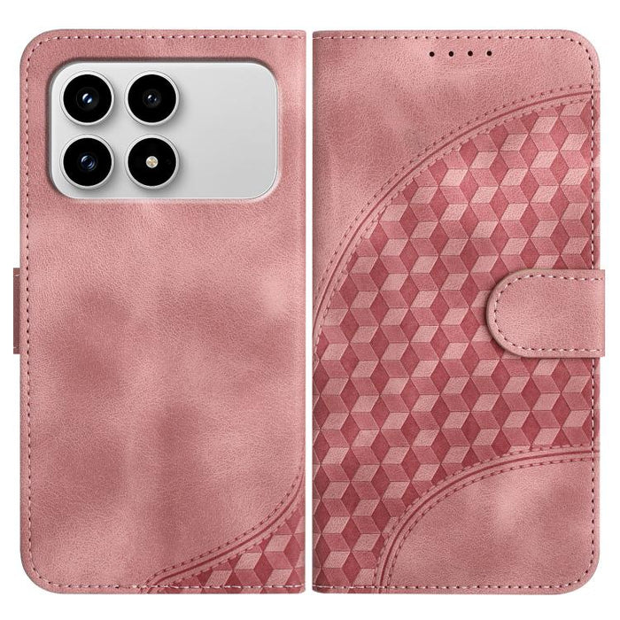 YX0060 Funda de cuero para teléfono con diseño de cabeza de elefante en relieve y cordón, For Redmi A7 Pro 171mm / Poco C85x 5G, For Redmi Turbo 5 Max / Poco X8 Pro Max, For Redmi Turbo 5 5G / Poco X8 Pro 5G, For Redmi Note 15 4G / 5G 164mm / Poco M8 5...
