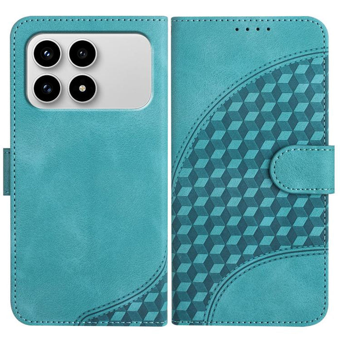 YX0060 Funda de cuero para teléfono con diseño de cabeza de elefante en relieve y cordón, For Redmi A7 Pro 171mm / Poco C85x 5G, For Redmi Turbo 5 Max / Poco X8 Pro Max, For Redmi Turbo 5 5G / Poco X8 Pro 5G, For Redmi Note 15 4G / 5G 164mm / Poco M8 5...