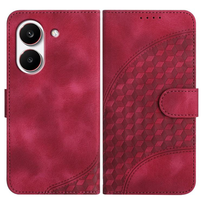 YX0060 Funda de cuero para teléfono con diseño de cabeza de elefante en relieve y cordón, For Redmi A7 Pro 171mm / Poco C85x 5G, For Redmi Turbo 5 Max / Poco X8 Pro Max, For Redmi Turbo 5 5G / Poco X8 Pro 5G, For Redmi Note 15 4G / 5G 164mm / Poco M8 5...