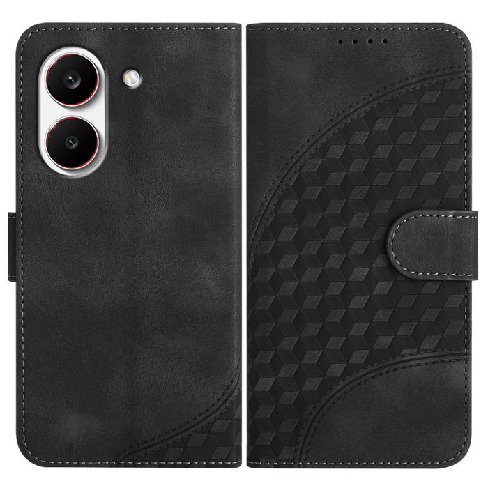 YX0060 Funda de cuero para teléfono con diseño de cabeza de elefante en relieve y cordón, For Redmi A7 Pro 171mm / Poco C85x 5G, For Redmi Turbo 5 Max / Poco X8 Pro Max, For Redmi Turbo 5 5G / Poco X8 Pro 5G, For Redmi Note 15 4G / 5G 164mm / Poco M8 5...