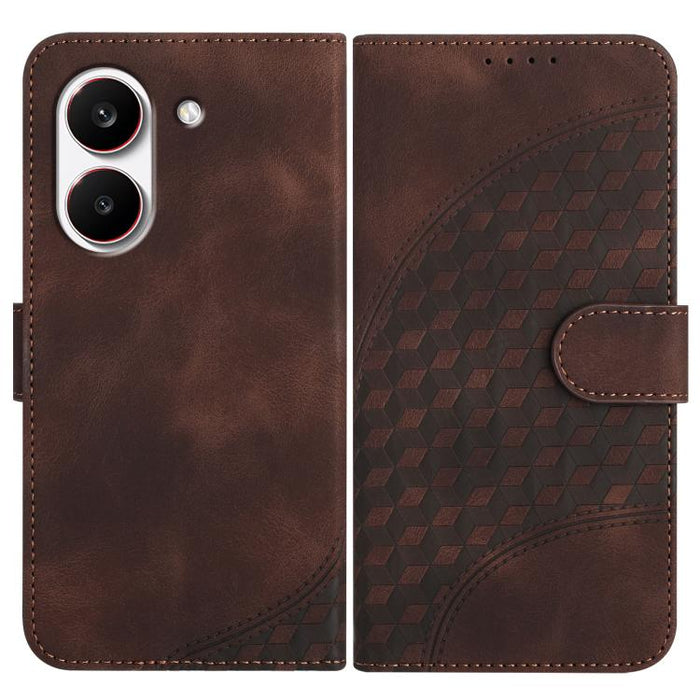 YX0060 Funda de cuero para teléfono con diseño de cabeza de elefante en relieve y cordón, For Redmi A7 Pro 171mm / Poco C85x 5G, For Redmi Turbo 5 Max / Poco X8 Pro Max, For Redmi Turbo 5 5G / Poco X8 Pro 5G, For Redmi Note 15 4G / 5G 164mm / Poco M8 5...