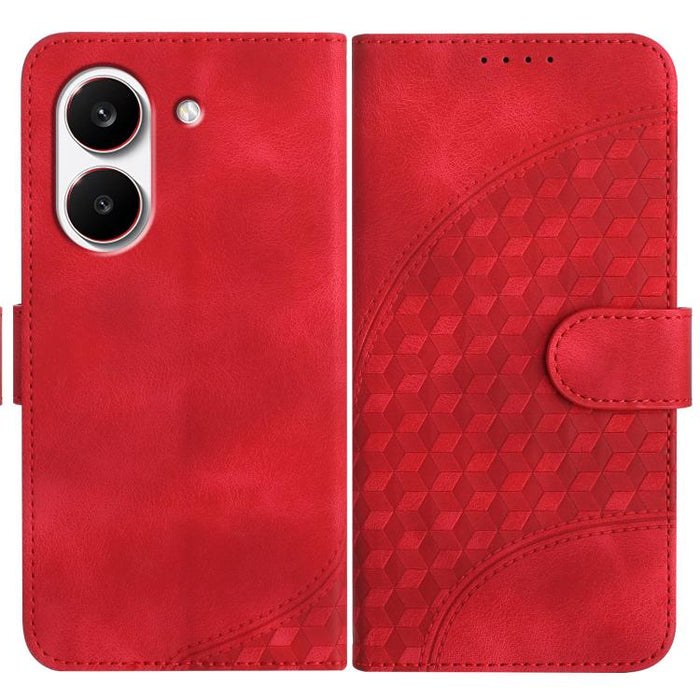 YX0060 Funda de cuero para teléfono con diseño de cabeza de elefante en relieve y cordón, For Redmi A7 Pro 171mm / Poco C85x 5G, For Redmi Turbo 5 Max / Poco X8 Pro Max, For Redmi Turbo 5 5G / Poco X8 Pro 5G, For Redmi Note 15 4G / 5G 164mm / Poco M8 5...