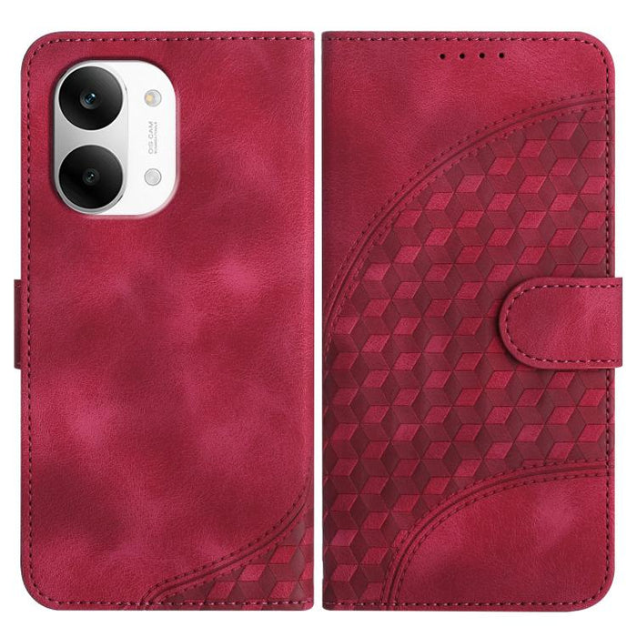 YX0060 Funda de cuero para teléfono con diseño de cabeza de elefante en relieve y cordón, For Redmi A7 Pro 171mm / Poco C85x 5G, For Redmi Turbo 5 Max / Poco X8 Pro Max, For Redmi Turbo 5 5G / Poco X8 Pro 5G, For Redmi Note 15 4G / 5G 164mm / Poco M8 5...