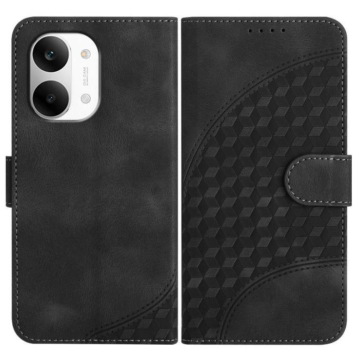 YX0060 Funda de cuero para teléfono con diseño de cabeza de elefante en relieve y cordón, For Redmi A7 Pro 171mm / Poco C85x 5G, For Redmi Turbo 5 Max / Poco X8 Pro Max, For Redmi Turbo 5 5G / Poco X8 Pro 5G, For Redmi Note 15 4G / 5G 164mm / Poco M8 5...