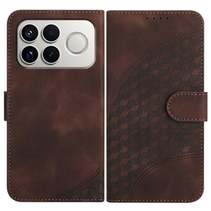 YX0060 Funda de cuero para teléfono con diseño de cabeza de elefante en relieve y cordón, For Redmi A7 Pro 171mm / Poco C85x 5G, For Redmi Turbo 5 Max / Poco X8 Pro Max, For Redmi Turbo 5 5G / Poco X8 Pro 5G, For Redmi Note 15 4G / 5G 164mm / Poco M8 5...