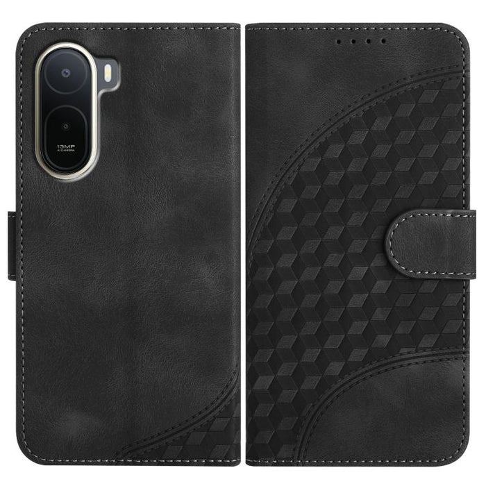 YX0060 Funda de cuero para teléfono con diseño de cabeza de elefante en relieve y cordón, For Redmi A7 Pro 171mm / Poco C85x 5G, For Redmi Turbo 5 Max / Poco X8 Pro Max, For Redmi Turbo 5 5G / Poco X8 Pro 5G, For Redmi Note 15 4G / 5G 164mm / Poco M8 5...