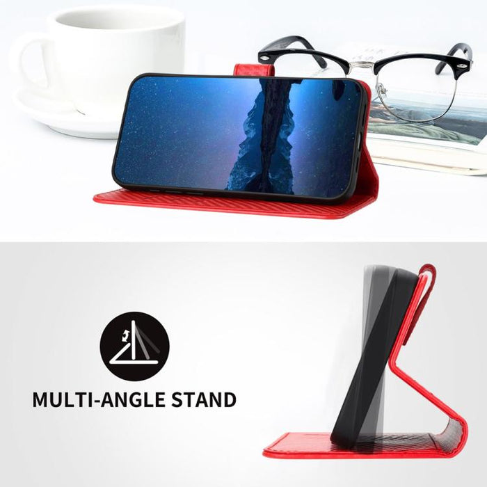YX0070 Funda de teléfono de cuero con hebilla de fibra de carbono y cordón, For Redmi A7 Pro 4G / 5G 171mm / Poco C85x 5G, For Redmi Turbo 5 Max / Poco X8 Pro Max, For Redmi Turbo 5 5G / Poco X8 Pro 5G, For Redmi Note 15 4G / 5G 164mm / Poco M8 5G     ...