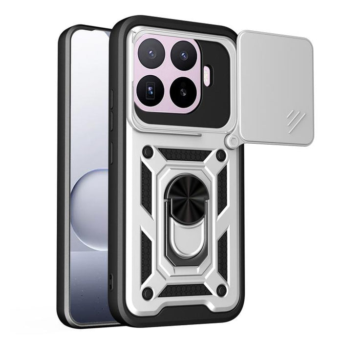 Caja híbrida del teléfono de la PC del diseño TPU de la cubierta de la cámara deslizante, For Xiaomi 17T Pro 5G, For Xiaomi 17T 5G, For Xiaomi Poco X8 Pro Max 5G, For Xiaomi Poco X8 Pro 5G, For Xiaomi 17 Ultra, For Xiaomi 17 Pro Max                    ...