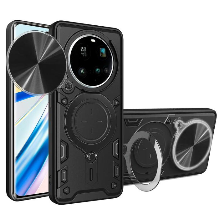 Caja del teléfono del soporte magnético del Camshield deslizante de la textura del CD, For Xiaomi Poco X8 Pro 5G, For Xiaomi Poco M7 4G 169mm, For Xiaomi 15T Pro 5G, For Xiaomi 15T 5G, For Xiaomi Poco F7, For Xiaomi 15 Ultra                            ...