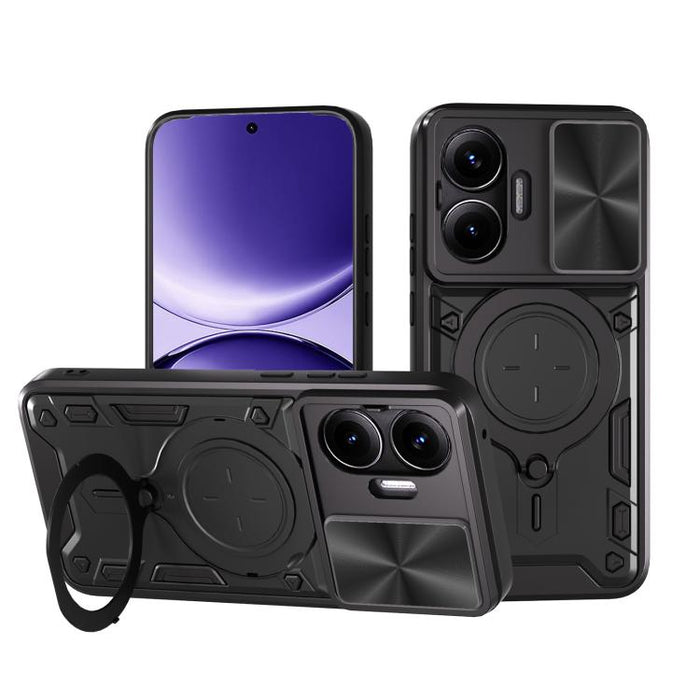 Caja del teléfono del soporte magnético del Camshield deslizante de la textura del CD, For Xiaomi Poco X8 Pro 5G, For Xiaomi Poco M7 4G 169mm, For Xiaomi 15T Pro 5G, For Xiaomi 15T 5G, For Xiaomi Poco F7, For Xiaomi 15 Ultra                            ...