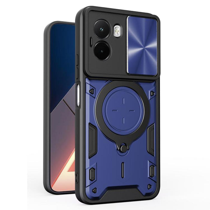 Caja del teléfono del soporte magnético del Camshield deslizante de la textura del CD, For Xiaomi Poco X8 Pro 5G, For Xiaomi Poco M7 4G 169mm, For Xiaomi 15T Pro 5G, For Xiaomi 15T 5G, For Xiaomi Poco F7, For Xiaomi 15 Ultra                            ...