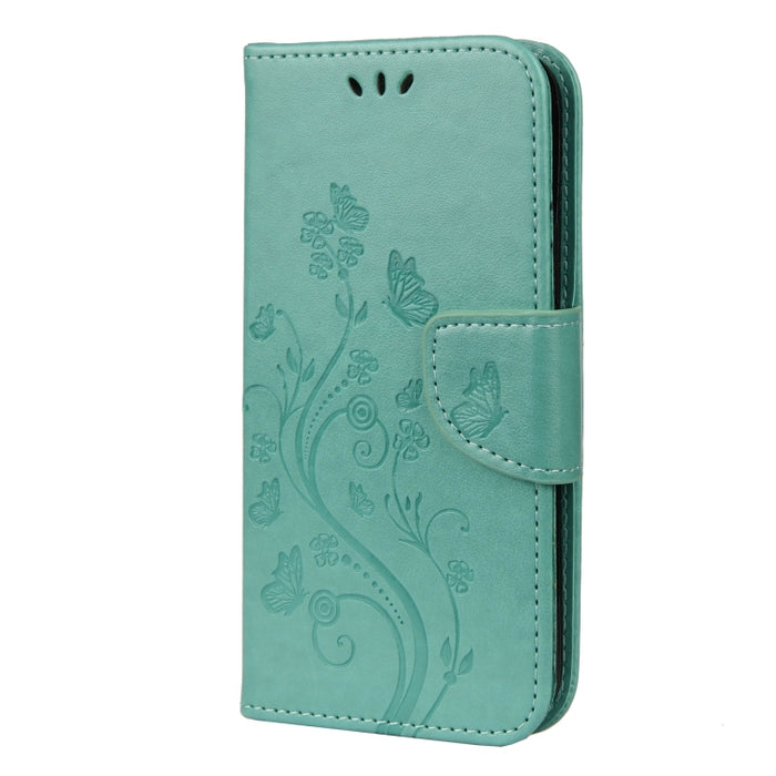 Estuche de cuero con tapa horizontal con patrón de flores de mariposa con soporte y ranuras para tarjetas y billetera, For iPhone 12 mini, For iPhone 12 / 12 Pro, For iPhone 12 Pro Max