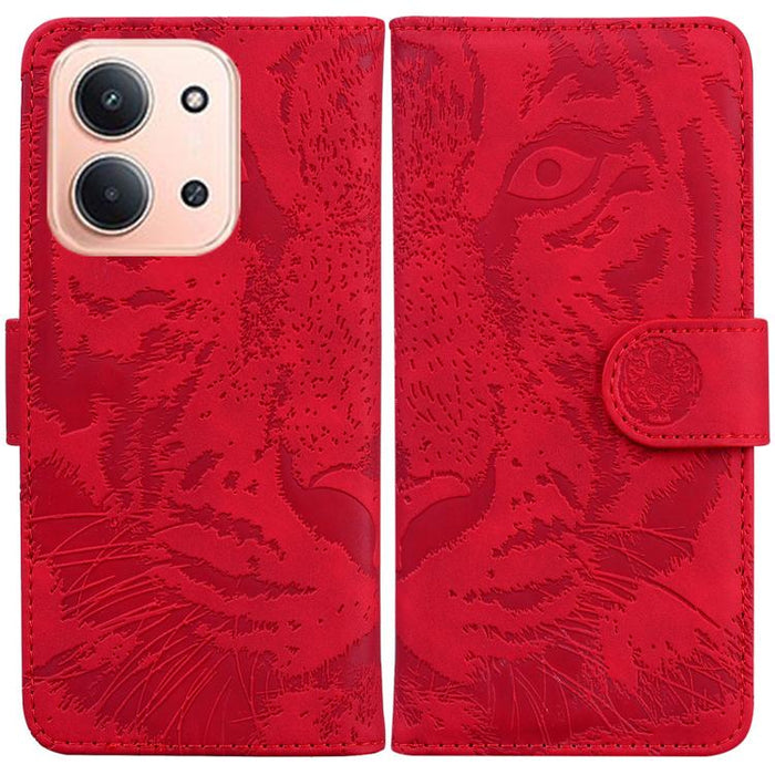 Funda de cuero con tapa para teléfono con estampado de tigre en relieve, For Redmi A7 Pro 4G / 5G 171mm / Poco C85x 5G, For Redmi Turbo 5 Max 5G / Poco X8 Pro Max 5G, For Redmi Turbo 5 5G / Poco X8 Pro 5G                                                ...