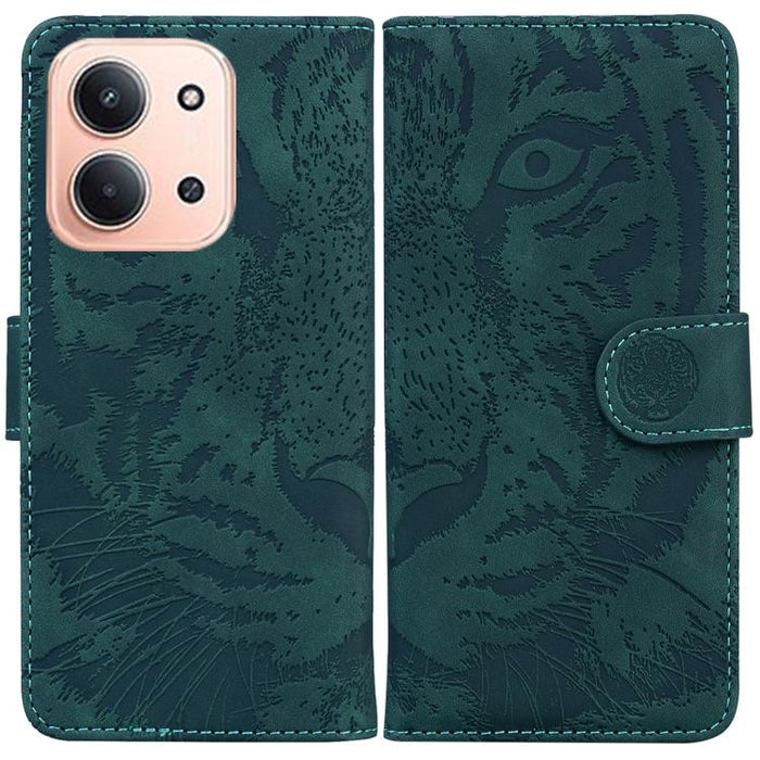 Funda de cuero con tapa para teléfono con estampado de tigre en relieve, For Redmi A7 Pro 4G / 5G 171mm / Poco C85x 5G, For Redmi Turbo 5 Max 5G / Poco X8 Pro Max 5G, For Redmi Turbo 5 5G / Poco X8 Pro 5G                                                ...