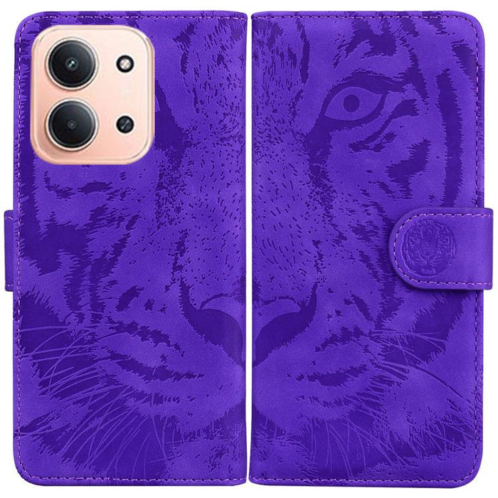 Funda de cuero con tapa para teléfono con estampado de tigre en relieve, For Redmi A7 Pro 4G / 5G 171mm / Poco C85x 5G, For Redmi Turbo 5 Max 5G / Poco X8 Pro Max 5G, For Redmi Turbo 5 5G / Poco X8 Pro 5G                                                ...